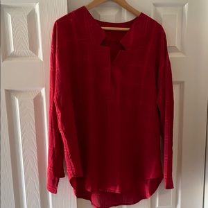 Ruby red tunic